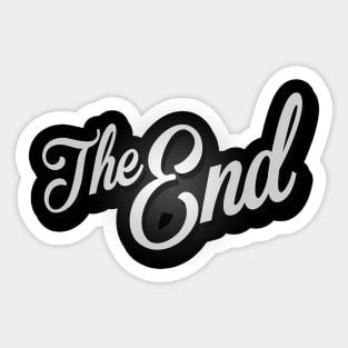 The End Vintage Film Frame Sticker